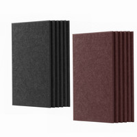Panneau acoustique insonorisant pour studio d'enregistrement HJ Soft, cinéma, 1220*2420mm, 9mm/12mm, fibre de polyester PET, ignifuge, NRC 0.7-0.9