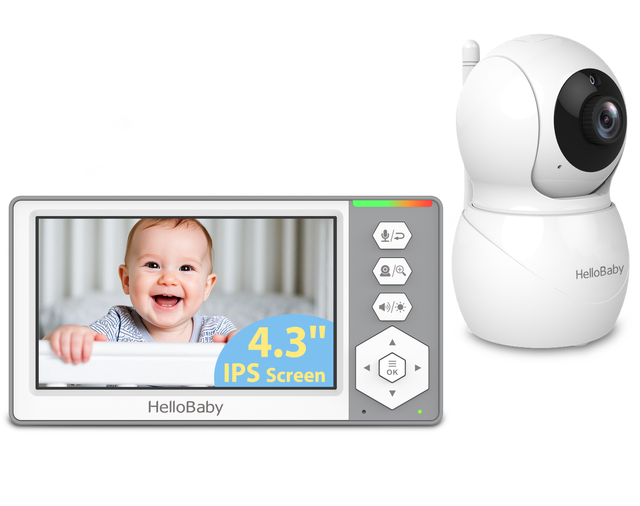 4.3" IPS LCD DIGITAL WIRELESS VIDEO BABY MONITOR, REMOTE PAN-TILT-ZOOM
