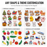 Aimants de réfrigérateur créatifs 3D personnalisés en forme de bouquet, autocollants magnétiques souples en PVC pour la décoration des fêtes, la Saint-Valentin, promotion, coffret cadeau