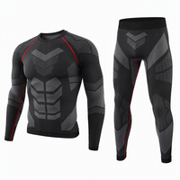 Sous-vêtements thermiques de compression pour hommes S-SHAPER, vêtements chauds d'hiver, longs sous-vêtements de sport sans couture, séchage rapide, respirants, pour la course à pied et le ski