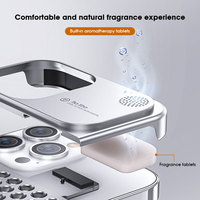 Premium Slim En Alliage D'aluminium Dissipateur De Chaleur Aromathérapie Mobile Téléphone Cas Couverture pour iPhone 12 13 14 15 16 Pro Max Plus Antichoc