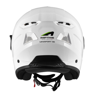 Casco de Motocicleta Abierto Clásico de Primera Calidad ASTONE HELMETS, Material ABS para Adultos, Modelo MINISPORT S6, Blanco, Tallas XS-2XL - Product Image 5