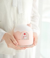 Humidificateur d'eau fraîche USB Snow Man Design Lovely Snow House Mini Mist Humidifier