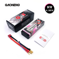 GNB GAONENG 8000MAH 2S 7.6V 100C 200C Baterai LiPo Hard Case 5mm 5.0mm Bullet Mobil RC 1:10 1/10