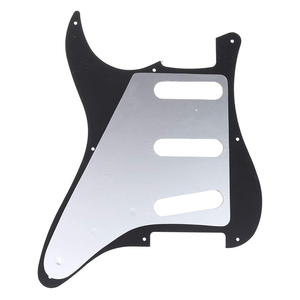 Piastra Protettiva per Chitarra Elettrica FD ST a 3 Strati Nera con 11 Fori, Vendita all'Ingrosso - Product Image 2