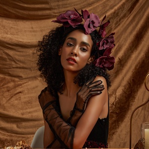Bandeau de mariée Fascinators unique bandeau de mode bandeau de <span class=keywords><strong>mariage</strong></span> cérémonie de thé bandeau accessoires de cheveux coiffes <span class=keywords><strong>pour</strong></span> femmes - Product Image 4