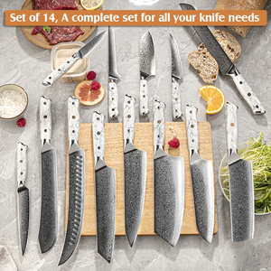 مطبخ من الفولاذ <span class=keywords><strong>6</strong></span> بوصة فائق الحدة لجميع الأغراض 67 طبقة من دمشق VG 10 بمقبض من حجر الفيروز - Product Image 6