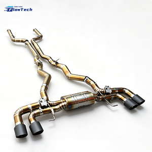 ระบบท่อไอเสียแคทแบคไทเทเนียมคุณภาพสูงแบบมีวาล์ว สำหรับ BMW F95 X5M Competition S63 S68 4.4L V8 น้ำหนักเบา ติดตั้งง่ายแบบ Direct Bolt-on - Product Image 1