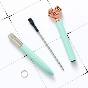 Custom Heart Shaped Ergonomic Ballpoint <b>Pen</b> - Adorable Office, School Supplies & Student Writing Accessory - Product Image 4