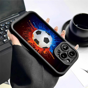 <span class=keywords><strong>Coque</strong></span> de téléphone portable antichoc en TPU avec motif de football bleu et rouge, style lentille d'appareil photo, pour <span class=keywords><strong>iPhone</strong></span> 12 13 14 15 16 17 18 Pro Max - Product Image 6