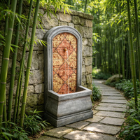 Fontaine murale arquée à bec unique pour jardin de villa européenne, vente en gros, décoration