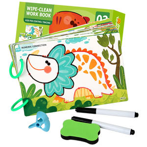 Buku Latihan Menulis untuk Balita, Buku Gambar yang Dapat Dihapus, Mainan Latihan Kontrol Pena - Product Image 1