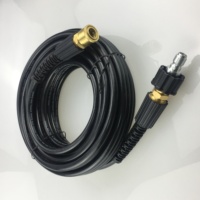 Fil d'acier Offre Spéciale tressé 4000psi 3/8 "x50ft Wrap Cover Tuyau de nettoyeur haute pression avec 3/8NPT pour nettoyeurs haute pression à gaz et électriques