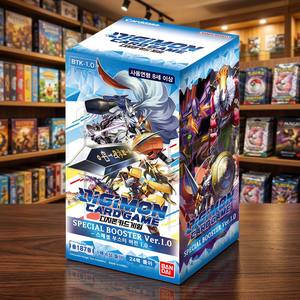 การ์ดสะสมดิจิมอนเกาหลี TCG รุ่นพิเศษ เวอร์ชั่น 1.0 BTK-1.0 กล่อง 24 ซอง ซีล ของสะสม ระดับหายาก ขายส่ง - Product Image 2