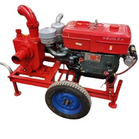 Pompe à eau mobile diesel NS100 12HP NS100 150m³/h pour l'irrigation agricole, pompe centrifuge auto-amorçante