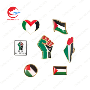 Wholesale Custom Logo Metal Soft Hard Enamel New Era Two <strong>Israel</strong> Bangladesh Palestine Syria Country Crossed <strong>Flag</strong> Lapel Pins Badge - Product Image 4