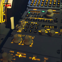 Plateforme d'accélération professionnelle pour Airbus A320, unité de commande de poussée complète pour projet de simulateur de cockpit d'aviation