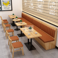 Ensembles de banquettes pour restaurants, mobilier de restauration personnalisé, canapés pour restaurants de restauration rapide, chaises et tables en promotion