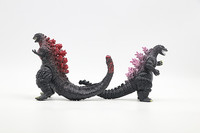 God-zilla Toys Figurines d'action les monstres brûlant Heisei Mecha Ghidorah Pack en plastique Mini dinosaure Playsets Cake Toppers