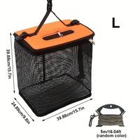 Panier de pêche pliable Portable maille pliable poisson vivant et appât méné Cage de stockage boîtes de matériel de pêche