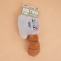 Jouet pour chien de dessin animé - Peluche interactive amusante avec expressions et sons pour Corgis, Bouledogues et petits chiens