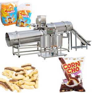 Nouvelle ligne de production de snacks soufflés avec extrudeuse automatique de maïs et de Cheetos à moteur, capacité de 500 kg/h - Product Image 4