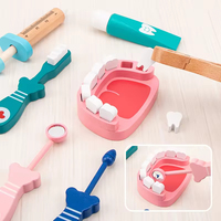 Kits de Docteur en Bois pour Enfants d'âge Préscolaire, Jeux d'Imitation Médicaux Éducatifs, Ensemble de Premiers Secours, Jouets pour Garçons et Filles