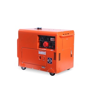 Generador Diésel Silencioso de 6kW, 7.5kVA, Trifásico, Doble Voltaje, Arranque Eléctrico, Certificación CE e ISO, Generador Portátil para Respaldo en el Hogar/Obra, 100% - Product Image 1