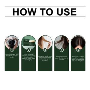 Detox Scalp Scrub Oil Control Anti-Dandruff Shampoo Scalp Scrub para el crecimiento del cabello - Product Image 6