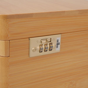 Cajas de Almacenamiento Rectangulares de Bambú y MDF de Lujo Ecológicas, Hechas a Mano, para Regalos y Artesanías, Venta al Por Mayor Personalizada por el Fabricante - Product Image 2