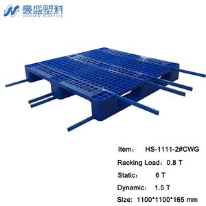 Palette en plastique PP Euro à <span class=keywords><strong>grille</strong></span> à motifs Chuan, simple face, 4 directions, du fabricant, rapport prix/performance le plus équilibré, tube en acier - Product Image 5