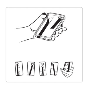 Sangle de téléphone de style japonais et coréen, sangle anti-perte colorée pour coque de téléphone à utilisation d'une seule main, sangle adhésive pour le dos de la coque. - Product Image 3