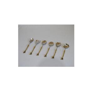 Premium Fantaisie Moderne De Luxe Offre Spéciale Vintage En Laiton Couverts Ensemble Émail Indien Décoratif À La Main Couverts Ensemble S. Acier - Product Image 2