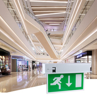 Panneau de sortie d'urgence à LED Usine Vente en gros Panneau de sortie d'urgence à LED encastré Passage 5W IP20 Panneau lumineux de sortie d'urgence à LED en fer