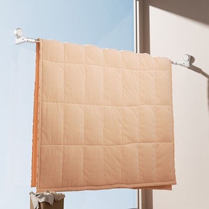 Suction Cup Telescopic Clothes Drying Rod Single Bar Wall Mounted Balcony Window Drying Rack No Drilling Required - Product Image 4