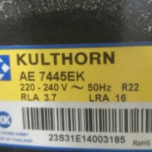 Compresor HYZL AE7445EK 220-240V 50Hz R22 para piezas de refrigerador y congelador - Product Image 1