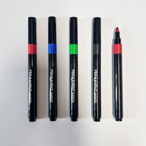 OEM personalizado al por mayor de secado rápido alcohólico rotulador permanente 4 colores Set para plástico madera piedra Metal marcado marcadores de arte - Product Image 1