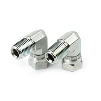 Raccords hydrauliques coudés à 90 degrés résistants à la corrosion, JIC mâle ou NPT mâle, JIC vers SAE/ORB, à déconnexion rapide, OEM et personnalisés ISO