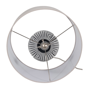 Lampada da Tavolo con Base in Ceramica a Texture Tribale, Illuminazione Decorativa per Camera da Letto, Soggiorno e Comodino - Product Image 6