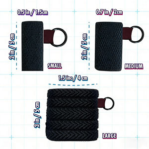 Lanière de cartouche personnalisée en gros avec crochet, capacité 0,5 ml/1 ml, anneau en silicone caoutchouc, polyester écologique, sérigraphie - Product Image 6