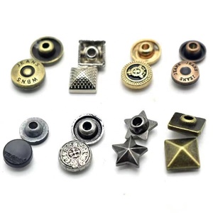 Trang Phục Trang Trí Tùy Chỉnh Logo Dập Nổi Hợp Kim Kim Loại <span class=keywords><strong>Jeans</strong></span> Đinh Tán Tất Cả Các Kích Thước Đinh Tán Bán Buôn Cho Hàng May Mặc Denim <span class=keywords><strong>Jeans</strong></span> - Product Image 4