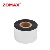 Cinta de Transferencia Térmica ZOMAX M345 TTR Wash Care PET 50mm*300m para Impresión de Etiquetas Textiles y de Prendas