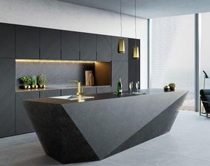 Santopova tủ bếp đảo hình học với lưu trữ tường tích hợp và tấm hạt dọc - Product Image 1