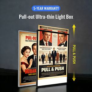 Boîte à lumière élégante et extractible, panneau en verre trempé incassable, pour les chaînes de magasins haut de gamme et les salons de beauté - Product Image 2