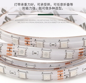Tiras de Luces <span class=keywords><strong>LED</strong></span> de 5 Metros para Habitación, Tira <span class=keywords><strong>LED</strong></span> Inteligente con Wifi, <span class=keywords><strong>Alexa</strong></span> 3528, Cinta <span class=keywords><strong>LED</strong></span> RGB de 220V, Tiras de Neón con Sincronización Musical, Decoración para Sala de Juegos - Product Image 5