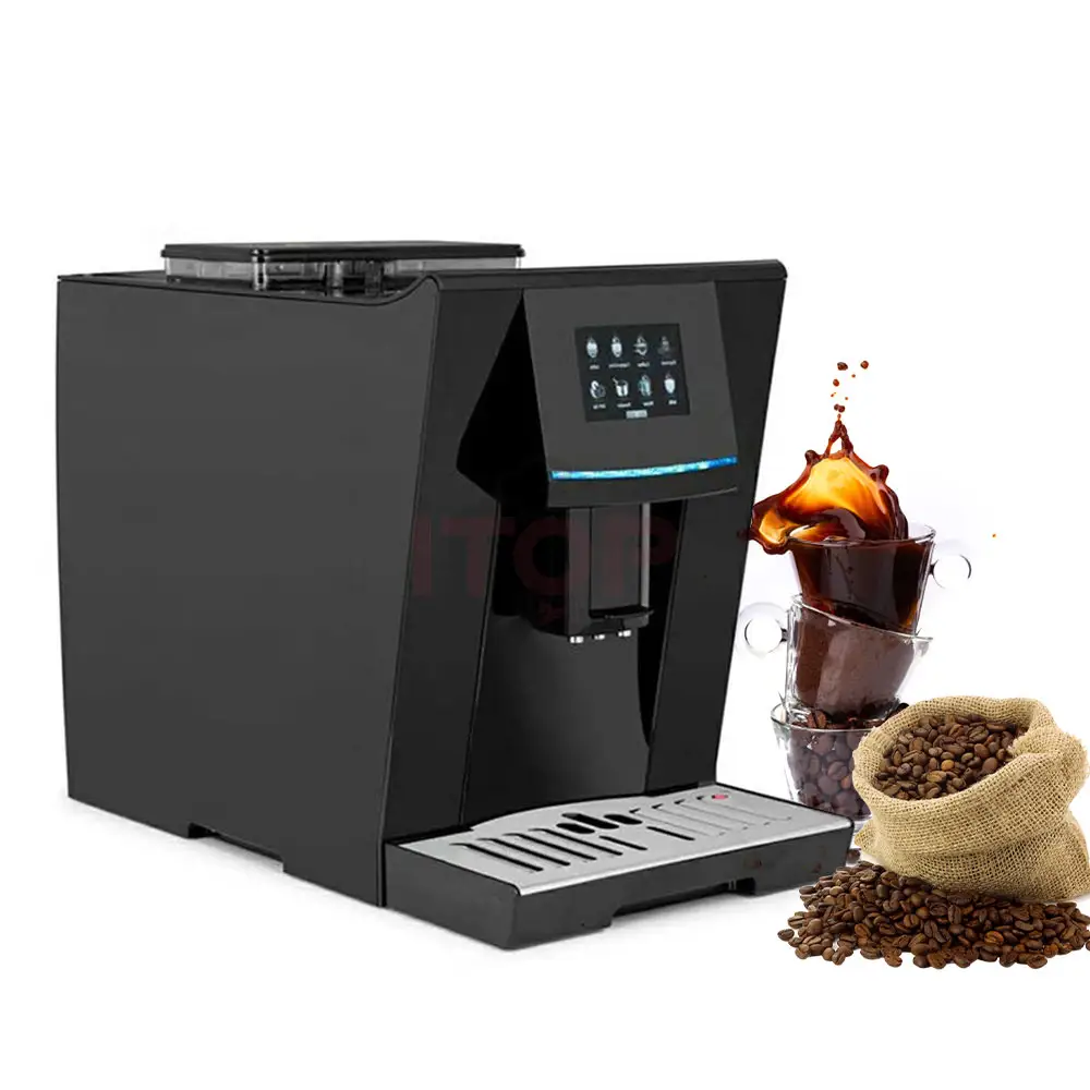 Professional Factory Cappuccino Machine 60-65 db Cafe Coffee Maker Fully Automatic 19bar Pump Pressure Coffee Machine
