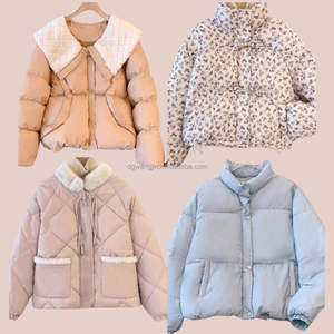 Vente directe d'usine de vestes en coton pour femmes, mode d'hiver, vestes en duvet respirantes, vêtements chauds en fibres de polyester - Product Image 1