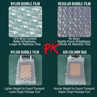 Film à bulles d'air en nylon, directement de l'usine, rouleau de film de protection robuste pour marchandises fragiles