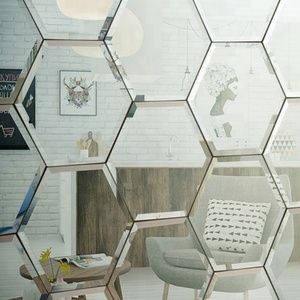กระเบื้องกระจกเงาแบบมุมตัด สีใส/สีบรอนซ์ คุณภาพสูง ขนาดและรูปทรงตามสั่ง - Product Image 4