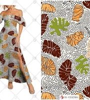 Tissu imprimé numérique en rayonne 100 % filée, motif batik ciré, imitation batik, pour robes de femmes africaines (vente en gros)